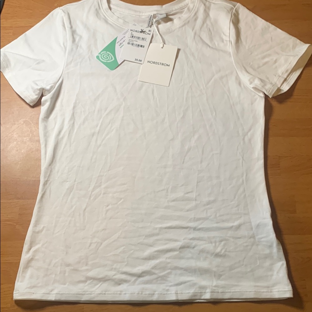 NWT Nordstrom White Everyday Tshirt Size Small